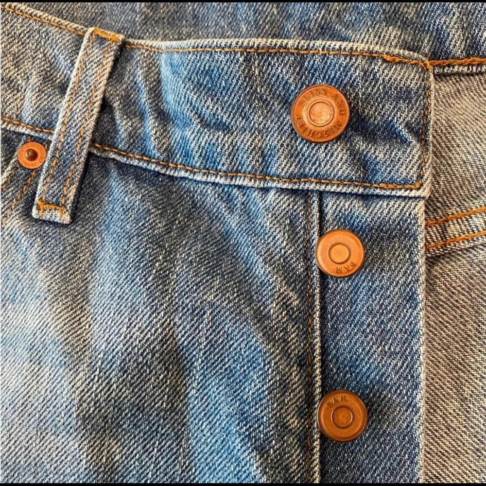 Bliss and Mischief Peace Sign Patch Embroidered Denim Jeans Size 25 NWOT - RARE! - Picture 7 of 12